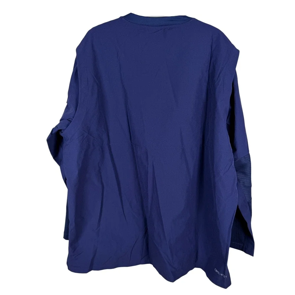 Nike Dri-FIT Lightweight Baseball Pullover Jacket Mens XXL Blue FD4291-419